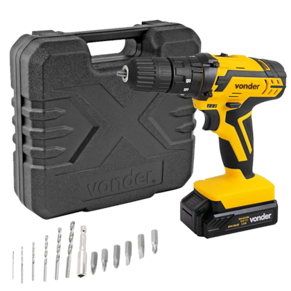 Furadeira e Parafusadeira Com Maleta e Bits Bivolt 3/8 12V PFV 012 Vonder-ee02c617-0f9e-4c9a-b29f-e9839fef2a2c