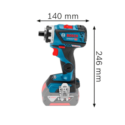 Furadeira/Parafusadeira 18V L-Boxx + Carregador + 2 Baterias GSR 18V-60 FC Bosch -37096799-442d-47f5-86f3-52f3fe0b34d2