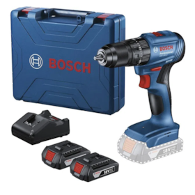 Furadeira Parafusadeira Brushless 18v + Carregador; 2 Baterias 14v  e Maleta GSB 185-LI 2B Bosch