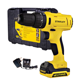 Furadeira Parafusadeira de Impacto 12V  3/8 Íon de Lítio Bivolt SCH121S1k Stanley
