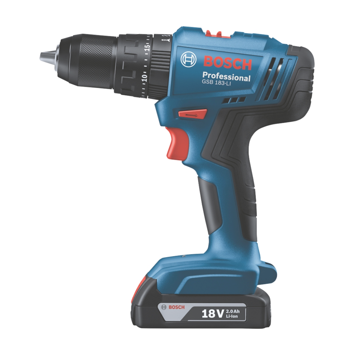 Furadeira Parafusadeira de Impacto PRO à Bateria 18V com Jogo de