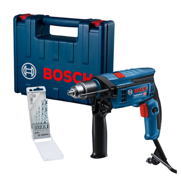 Furadeira Profissional com Maleta e 5 Brocas 110V 750W GSB 13 RE Bosch-1546aa4b-2891-4459-a36b-0653d5a33c51
