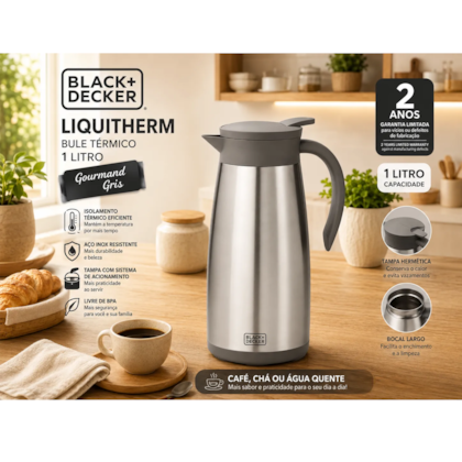 Garrafa Térmica 1L Inox BXDRHCGT1 Black and Decker -68f2ec91-a126-4596-bb00-80af7205779f