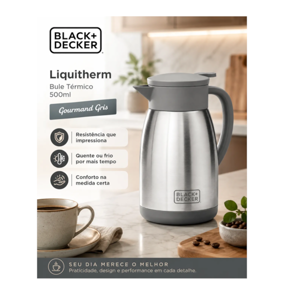 Garrafa Térmica 500ml  Inox BXDRHCGT05 Black and Decker-82bff180-30f2-4908-8b37-99da9faf45e3