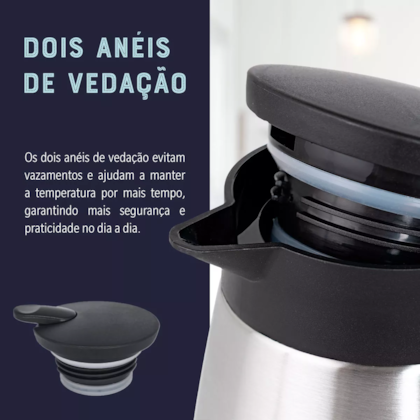 Garrafa Térmica Aço Inox 1L - 146391.01 Oster -aec9250c-c65a-4c70-8192-13847bfe6c6c