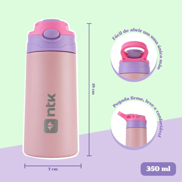 Garrafa Térmica Isomax 350ml Kids2 Rosa Nautika 301371-892fa875-bb45-47e6-bcf2-087a3fb112e3