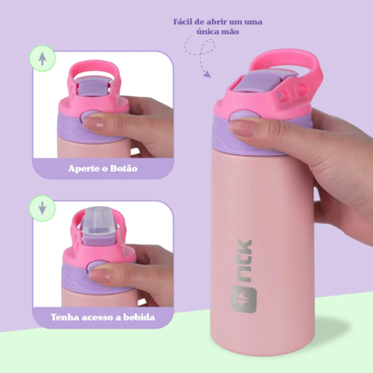 Garrafa Térmica Isomax 350ml Kids2 Rosa Nautika 301371-005f08d7-7f5f-4354-a378-982c04332738
