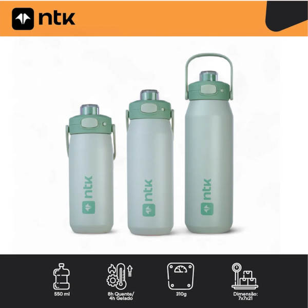 Garrafa Térmica Verde 550 ml Isomax Color 301351-VD Nautika-38c525f9-802d-4854-81aa-e37c279be745