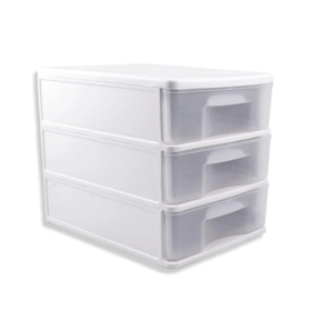 Gaveteiro de Plástico Com 3 Gavetas GV-08 São Bernardo