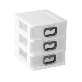 Gaveteiro de Plástico Com 3 Gavetas GV-17 São Bernardo