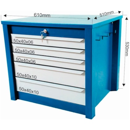 Gaveteiro Multiuso com 5 Gavetas G5 Fercar-e2d4f812-70d3-4516-b11a-c71fe7cc2239