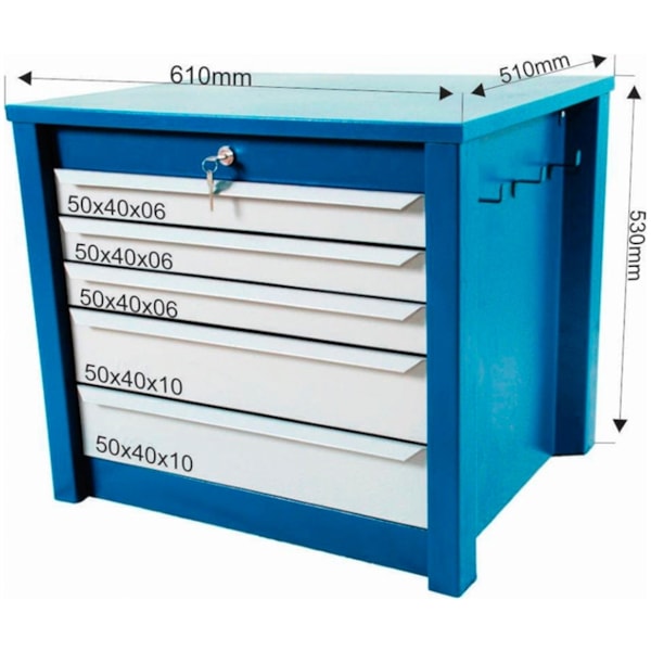 Gaveteiro Multiuso com 5 Gavetas G5 Fercar-95970051-77b1-4880-9be7-ec65694198cb