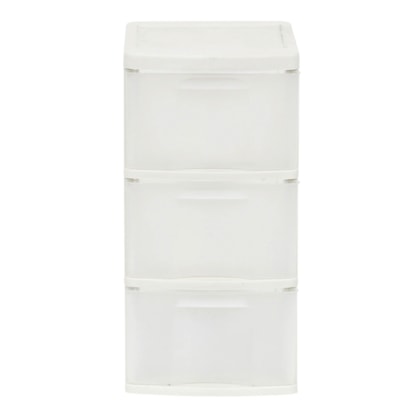Gaveteiro Organizador Classic com 3 Gavetas Branco/Transparente GV04 São Bernardo-7f56282b-5441-48ac-93b5-b17298ea5a29
