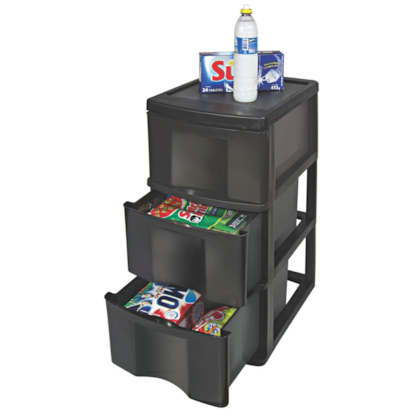 Gaveteiro Organizador Classic Com 3 Gavetas Preto GV14P São Bernardo-cb17add7-ccd4-4de7-b73d-69202761278b