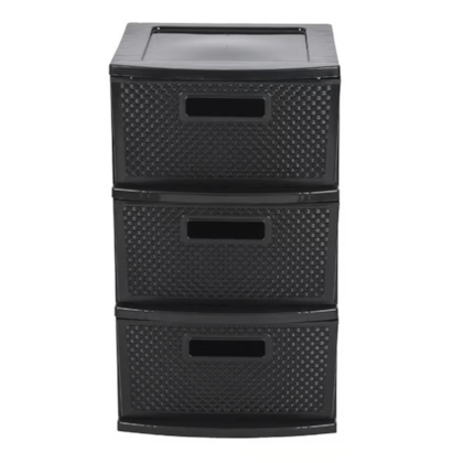 Gaveteiro Organizador Ratan com 3 Gavetas Preto GV65-04 São Bernardo-21c1c53c-6500-4d97-a0c7-f7847cf94776