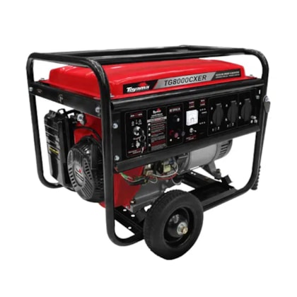 Gerador a Gasolina 115/230V 60HZ Monofásico 7,2KVA TG8000CXER Toyama