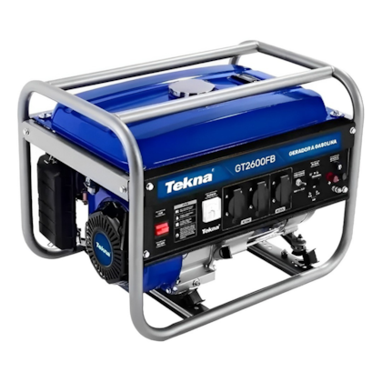 Gerador a Gasolina 2,5kva 2500w Mono 4T Partida Manual GT2600FB Tekna