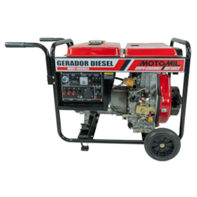 Gerador de Energia Elétrica a Diesel 6,6Kw 6000w 220V Trifasico 36315.8 Motomil