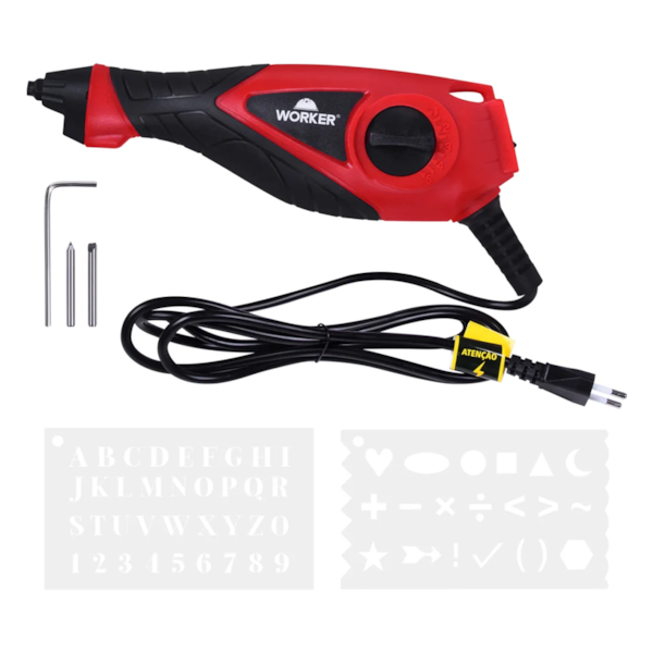 Gravador Elétrico Compacto de 9 ajustes 10W 220V 964700 Worker -ddfda442-c31e-4303-bb7a-4b2a48515094