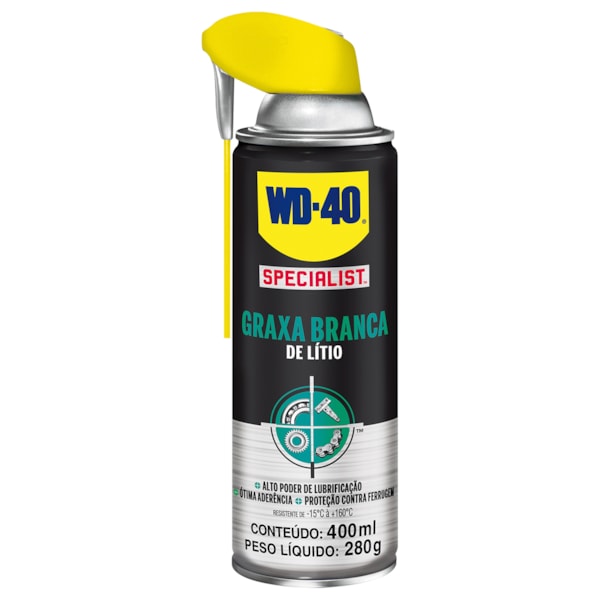 Graxa Branca de Lítio Spray 400ml WD-40-03282848-92a7-42e4-9724-684a98f3871b