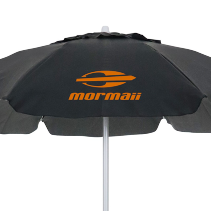 Guarda Sol Bagum 1,60M Preto e Laranja Mormaii 8669 BelFix