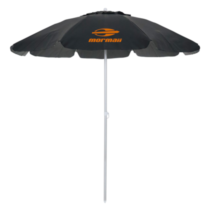Guarda Sol Bagum 1,60M Preto e Laranja Mormaii 8669 BelFix