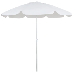 Guarda-Sol Bagum Haste de Alumínio 2,00m Branco 10601 Belfix