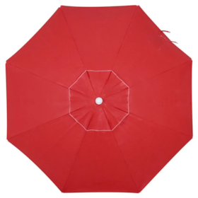 Guarda-Sol Bagum Haste de Aluminio 2,00m Vermelho 10604 Bel fix 