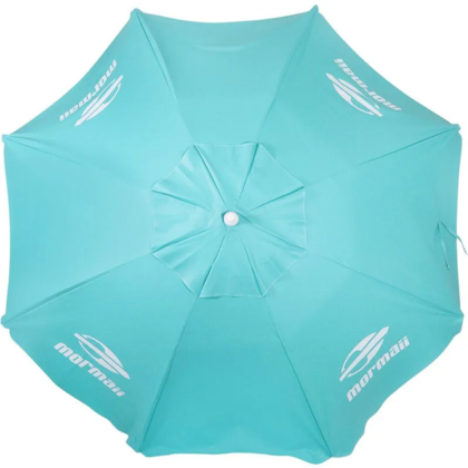 Guarda-Sol Central Bagum Articulado em Alumínio Mormaii 2,40m Verde Ciano 12168 Bel Fix-eba2a716-c4bf-40d4-868c-1bc0c30e757e