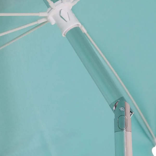 Guarda-Sol Central Bagum Articulado em Alumínio Mormaii 2,40m Verde Ciano 12168 Bel Fix-3e03b969-0756-4eb9-ad5b-23362cd59f02