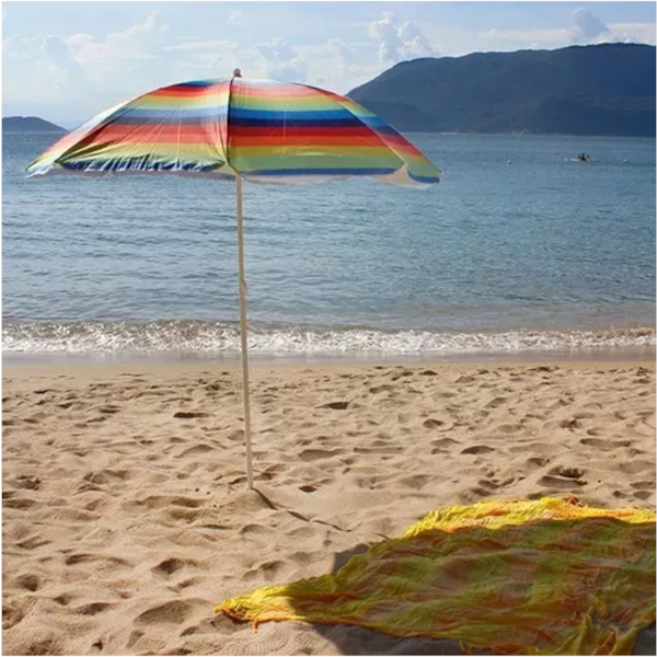 Guarda-Sol de Praia Poliamida Lotus UV-50 180cm Colorido 354000 NTK-375162a5-0130-438d-88c3-c7d9e3b35988