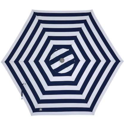 Guarda-Sol Milagres 2,60m Listrado Azul Marinho Branco Bel-1dbdd000-ba05-430a-ba47-a09a30ac56f8