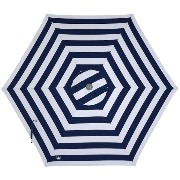Guarda-Sol Milagres Alum 2,60m Listrado Azul c/Bco 12860 Bel-271585fb-a89d-4102-ad4d-5e06037a700d