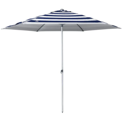 Guarda-Sol Milagres Alum 2,60m Listrado Azul c/Bco 12860 Bel-45669e5d-a9c4-4822-89f0-7a82a87923ab