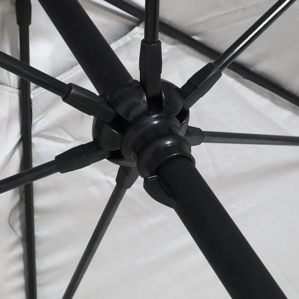 Guarda-sol Milagres Premium Alumínio 2,60m 12807 Preto Bel-de95386d-24d0-4357-8d8d-f08c0a55281c