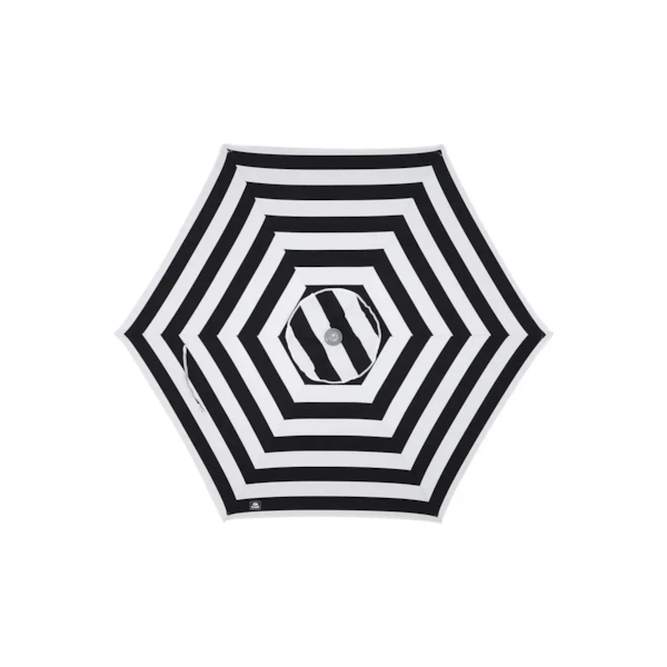 Guarda-Sol Milagres Preto Branco Alumínio 2,40m 12755 BelFix-b7298456-c953-4232-a43a-470adc09ec4a