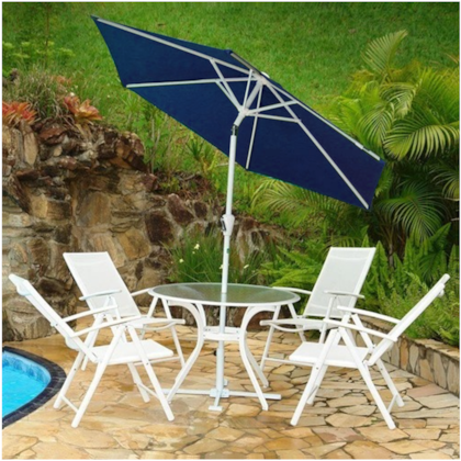 Guarda-Sol Ombrellone Milano Central Azul 270cm 622120 NTK-8c19a27c-6e94-4fb3-95ff-b9cb72a15412