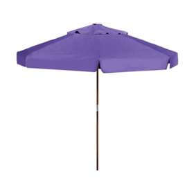Guarda sol Ombrelone de Madeira Roxo 2.40m OMB0468 Botafogo