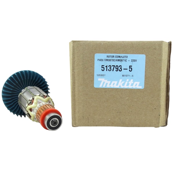 Induzido Rotor Para Martelo Rompedor 220V HM870C Ref. 513793-5 Makita-fc7d1631-e77c-4dd4-b3b9-c08841600f0c