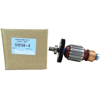 Induzido Rotor Para Serra Circular 5007N Original Ref. 510134-6 220V Makita-79daa162-6609-4edf-b37c-4d1008db34dc