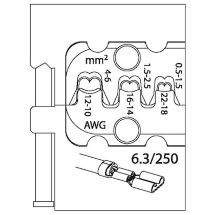 Inserto Modular Para Conectores Planos 8140/11 050860 Gedore-9293cdb7-7acb-46aa-bc71-2be08a58f53a