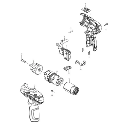 Interruptor Para Parafusadeiras e Furadeiras 650691-3 Makita -a5337a13-4eea-4a9a-bffc-fcc5f346be7a