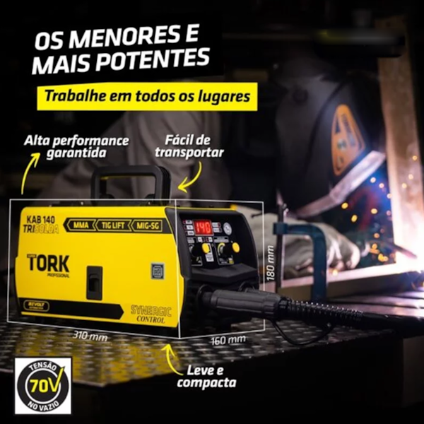 Inversora de Solda 3 em 1 Trisolda 140a 220v + Máscara de Solda MAK Auto CIMETS-6140-220V Supertork-863d465f-ad54-4e8f-8a13-b5610c5b6d0f