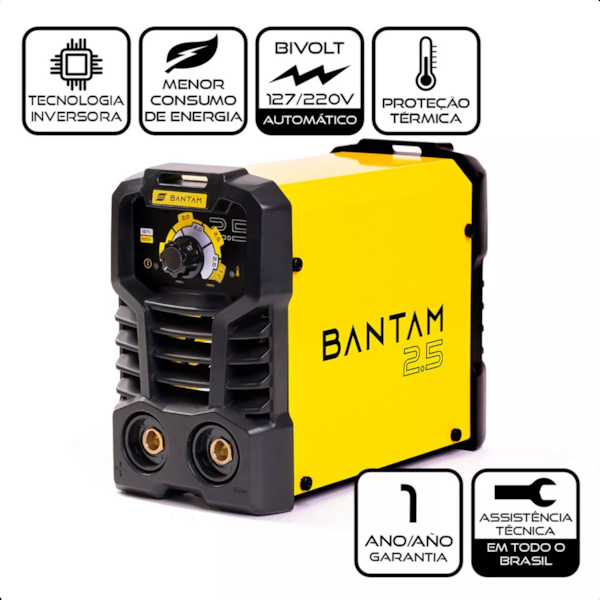 Inversora de Solda Bantam 2.5 60hz Bivolt 750520 Esab-734096a0-d494-418f-861f-642c95ff38f3