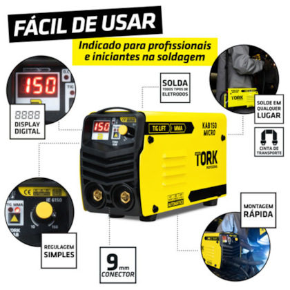 Inversora de Solda MMA/TIG Micro 150A 220V IE-6150-220V Supertork-ac5370af-d32b-4d87-bf5c-f64df5de2ace