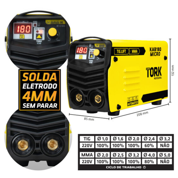 Inversora de Solda MMA/TIG Micro 180A 220V IE-6180-220V Supertork-a0eba412-a3af-4bb1-abd4-8d3ab79ac19c