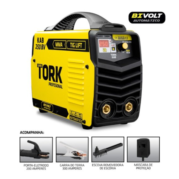 Inversora de Solda MMA/TIG Super 250A  Bivolt IE-8250-BV Supertork-f6644719-5fb1-4f84-962e-48360da66d16