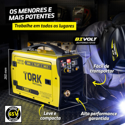 Inversora de Solda Pro | MIG SG + TIG LIFT + MMA | Trisolda 180A Bivolt IMETS-8180-BV Supertork-673873df-df23-467c-a23b-e54f85c06085