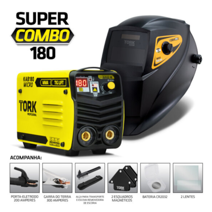 Inversora de Solda TIG/MMA 180A BIvolt + Máscara de Solda Mak Solar 4k CIM-7180-BV Supertork-91fb0126-26cc-4f92-9574-69bcdf3cafa9