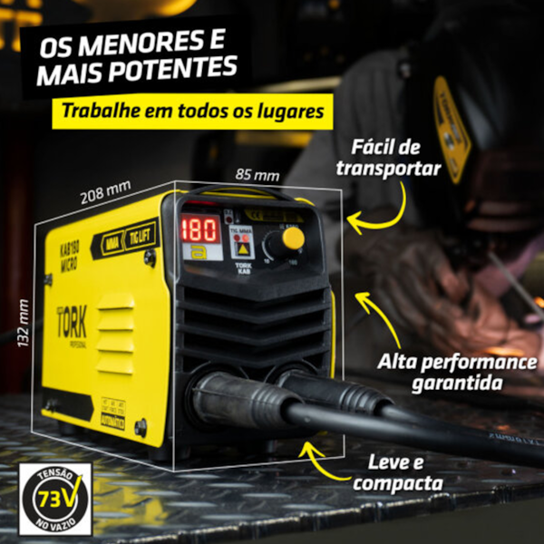 Inversora de Solda TIG/MMA 180A BIvolt + Máscara de Solda Mak Solar 4k CIM-7180-BV Supertork-fd017d0e-d1b8-4d04-8bba-49d835db4cf7